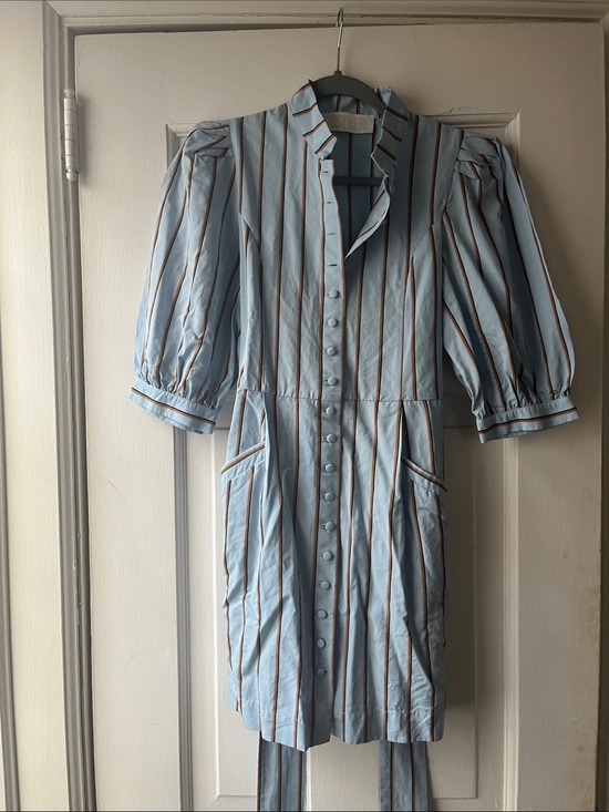 Destree Dresses & Skirts - DESTREE Amoako belted striped twill mini dress